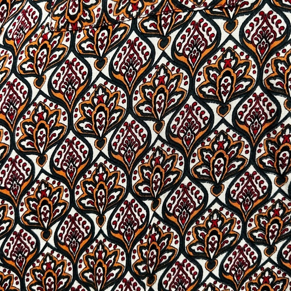 BOHO Mixed Print Rayon Long Sleeve Mini Shirtdress - Picture 10 of 16